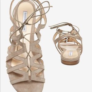 Duccio Venturi Metallic Tie Suede Gladiator Sandal